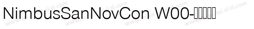 NimbusSanNovCon W00字体转换